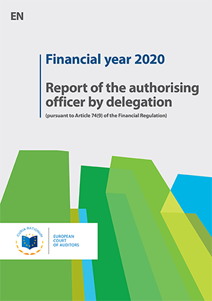 Regnskabsåret 2020 - Rapport fra den ved delegation bemyndigede anvisningsberettigede - (i henhold til finansforordningens artikel 74, stk. 9)