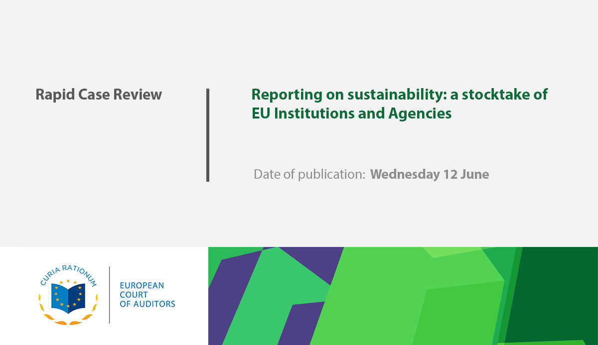 Review No 07/2019: Reporting on sustainability - A stocktake of EU Institutions and Agencies (Rapid case review)