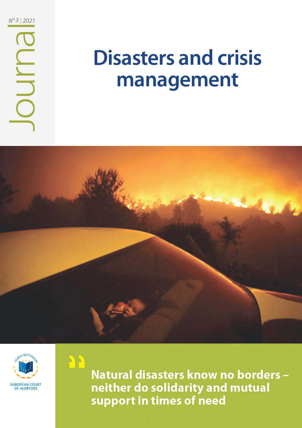 Journal de la Cour des comptes européenne n°03/2021 — Catastrophes et gestion des crises