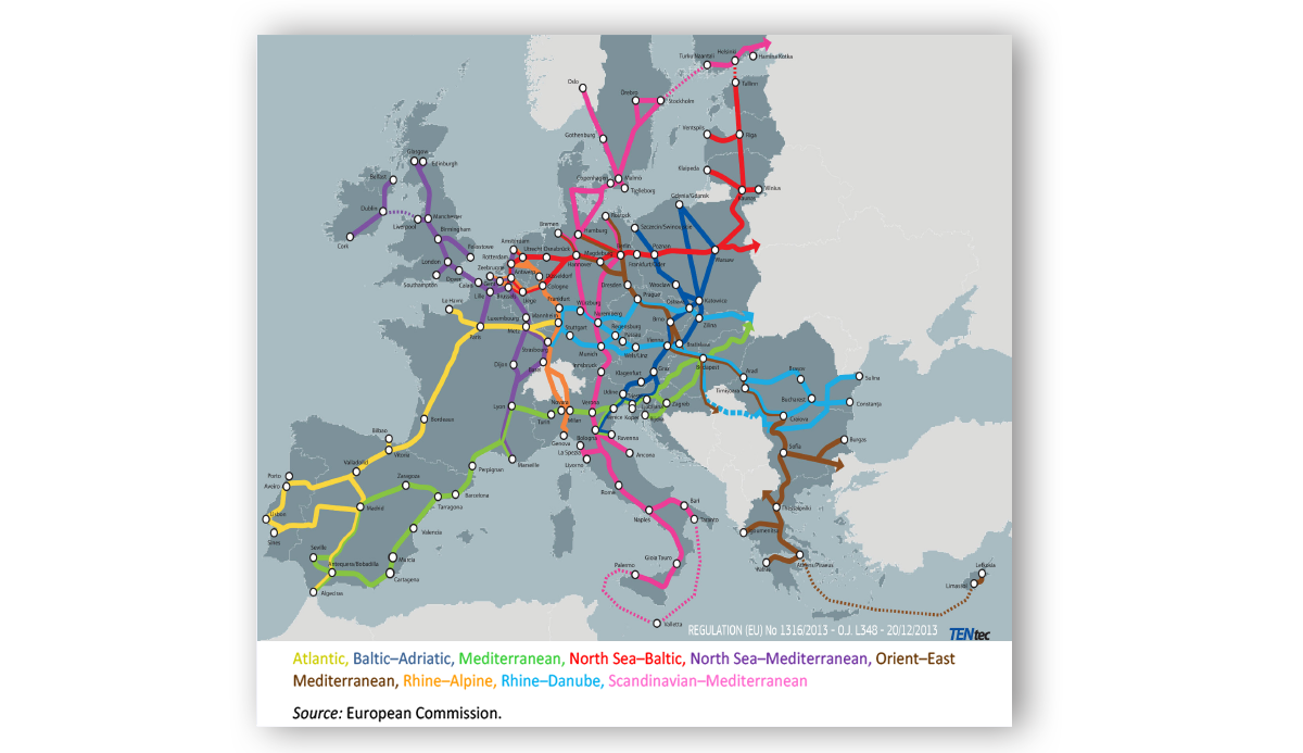 Speciaal verslag 09/2020: Het EU-kernwegennet: kortere reistijden, maar het netwerk is nog niet volledig operationeel